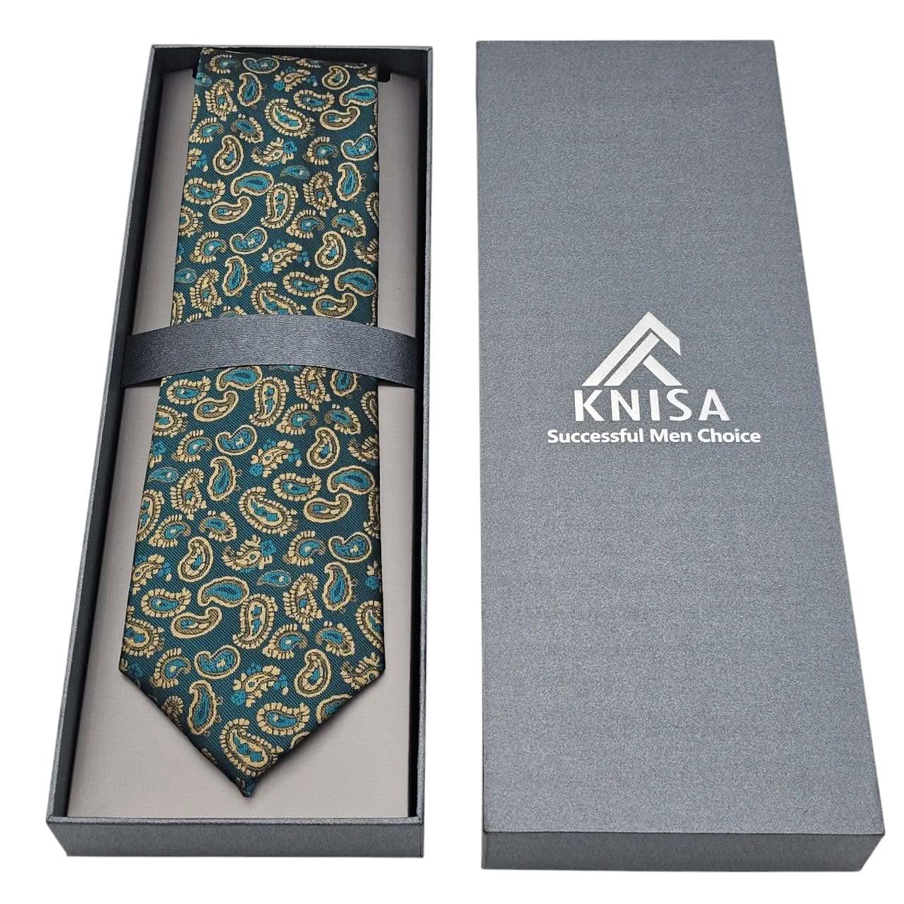Turquoise Splendor Luxury Tie - KNisa Premium Men's Fashion Brand