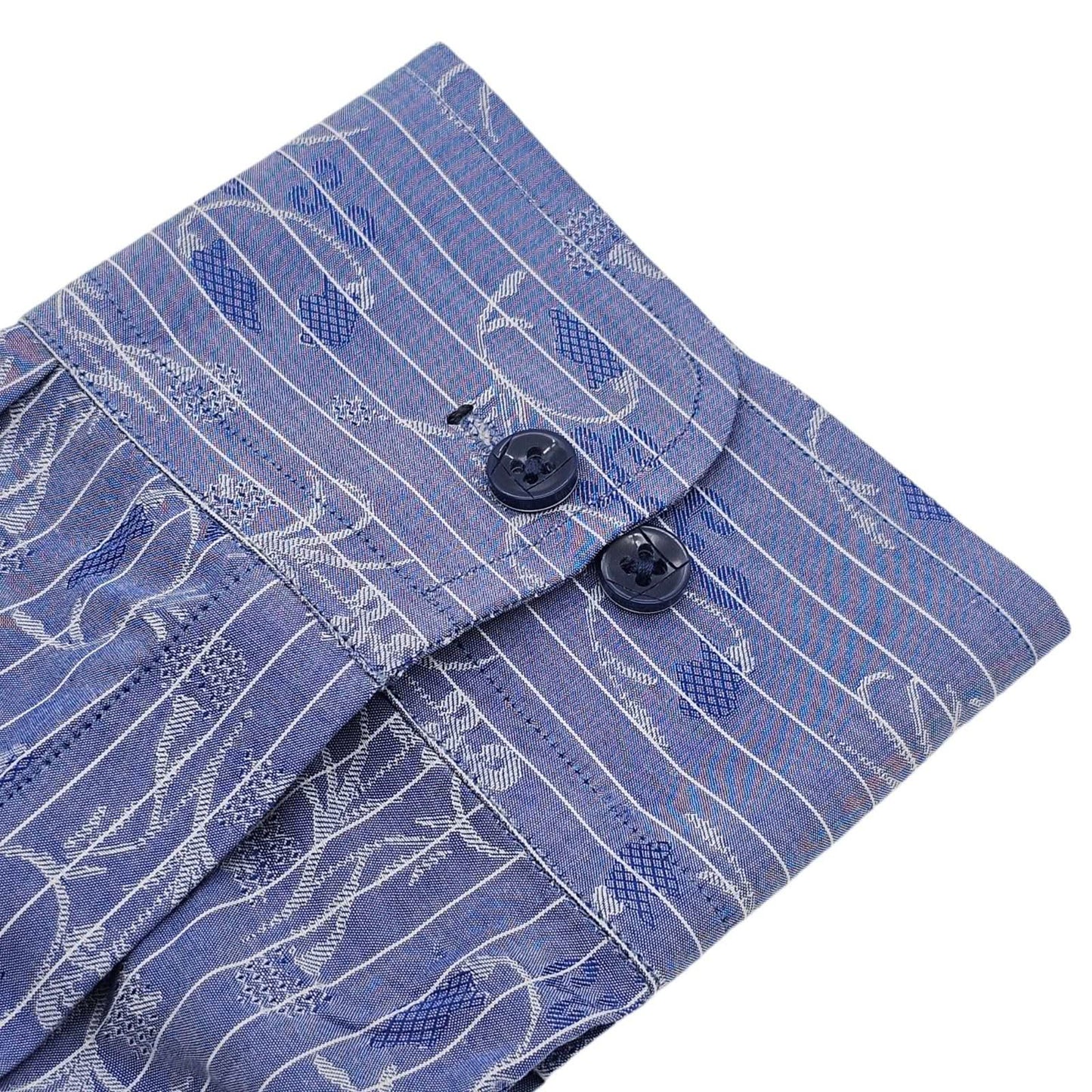 Designer's Blue & White Stripped Shirt - KNisa Premium Men's Fashion Brand