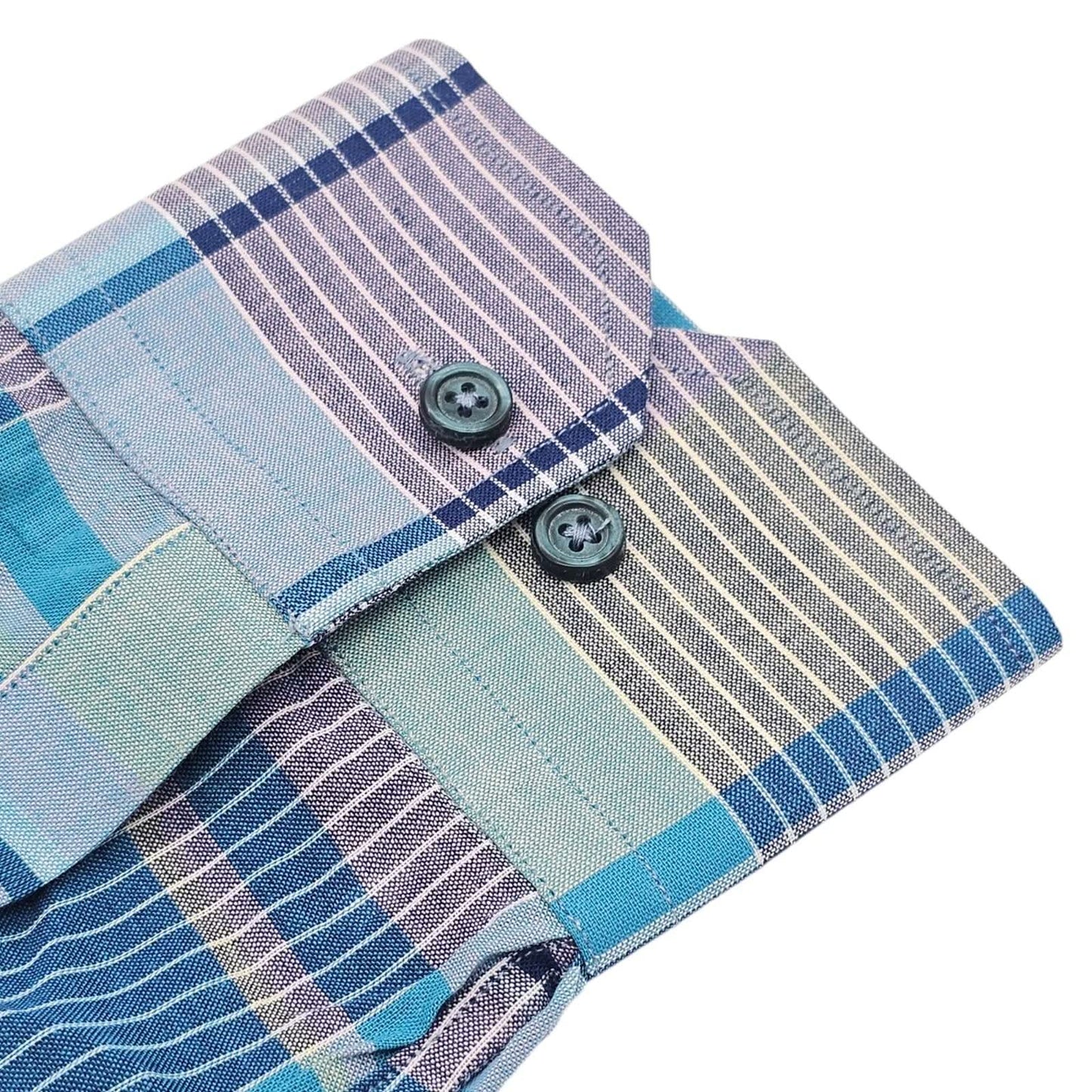The Stylish Blue & Green Plaid Checkered Shirt - KNisa Premium Men's Fashion Brand