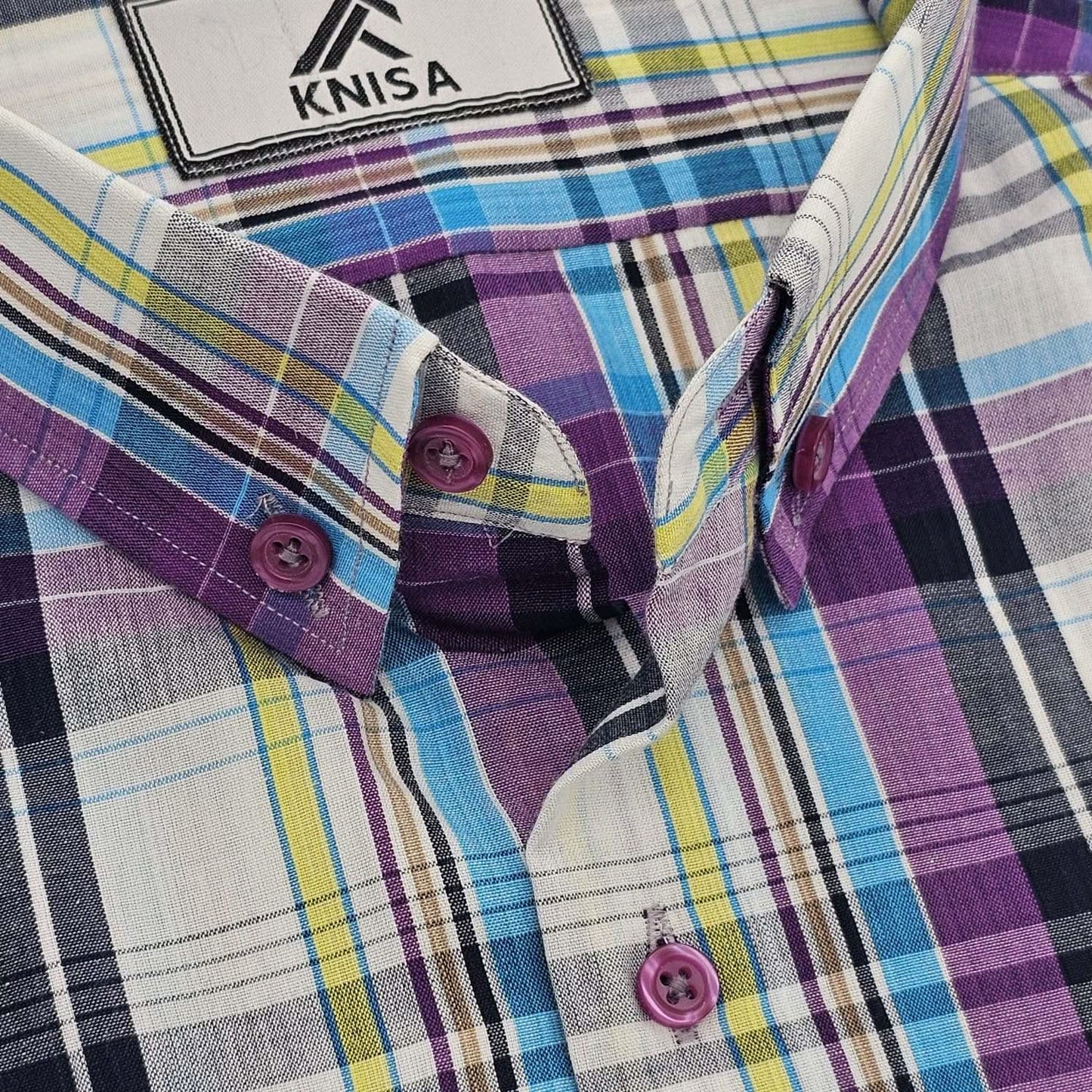 This Stylish Purple & Black Checked Shirt - KNisa Premium Men's Fashion Brand
