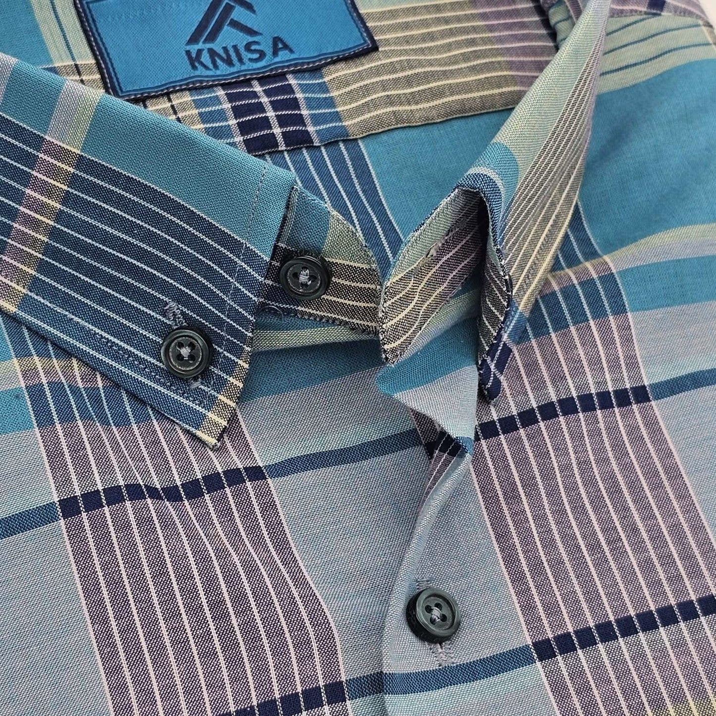 The Stylish Blue & Green Plaid Checkered Shirt - KNisa Premium Men's Fashion Brand