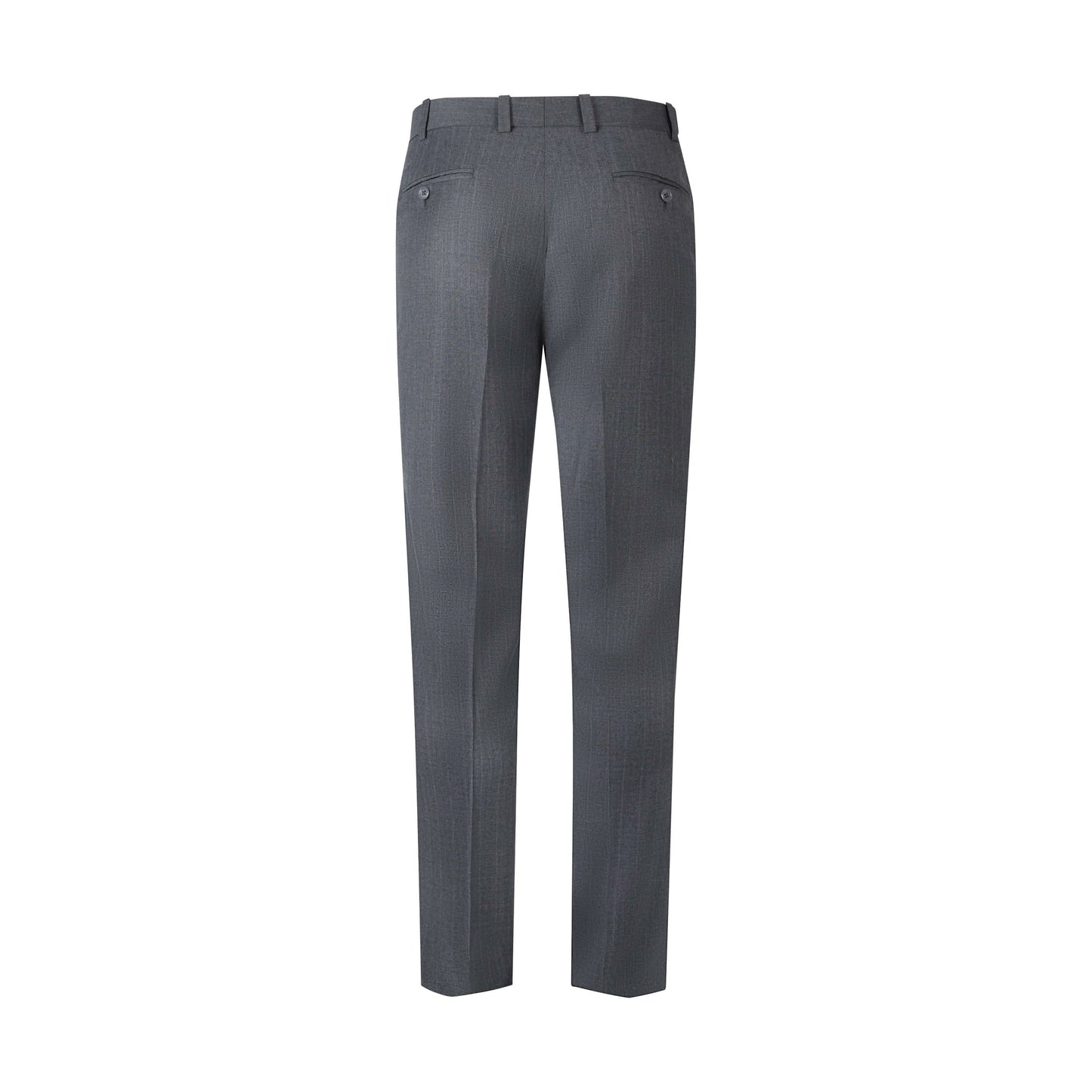 Refined Stripes Men's Grey Formal Trousers with Button Closure - KNisa Premium Men's Fashion Brand