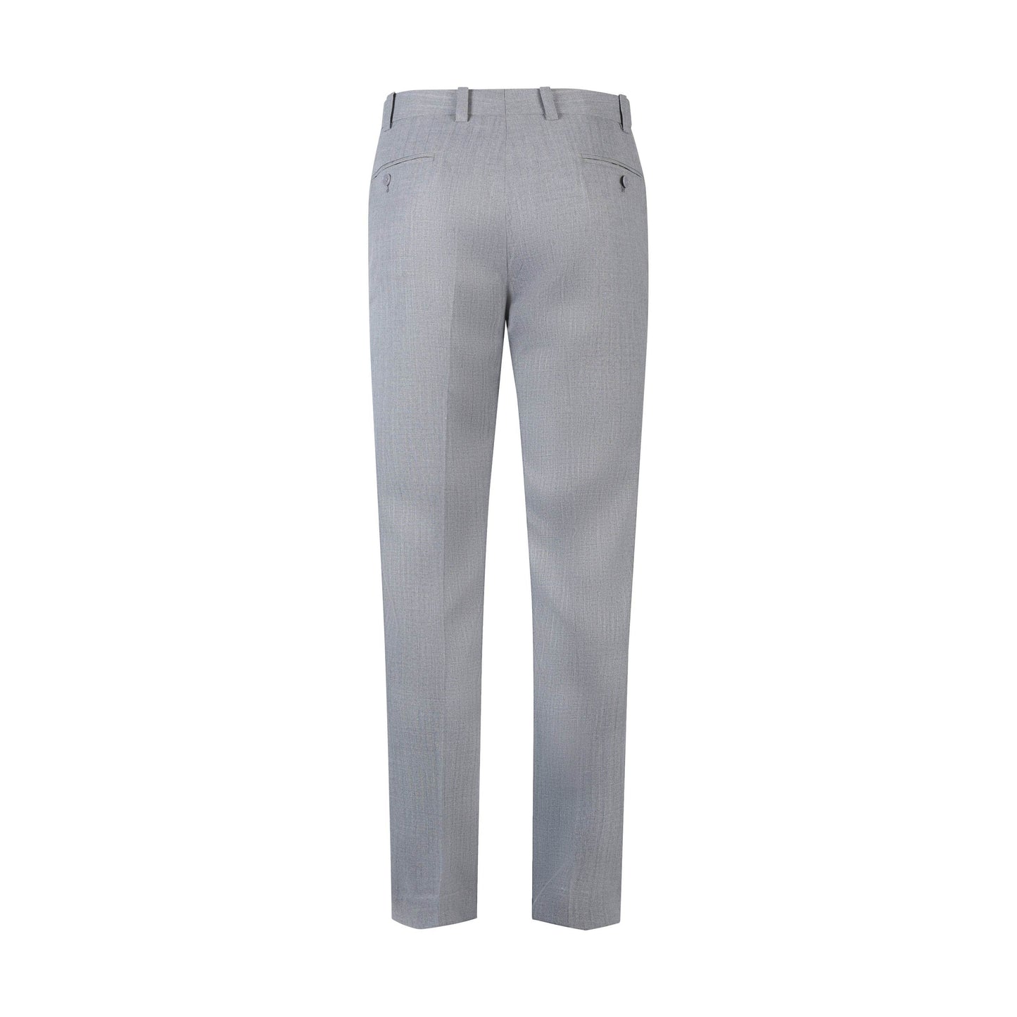 Classic Elegance Checked Men's Ash Grey Formal Trousers with Button Closure - KNisa Premium Men's Fashion Brand