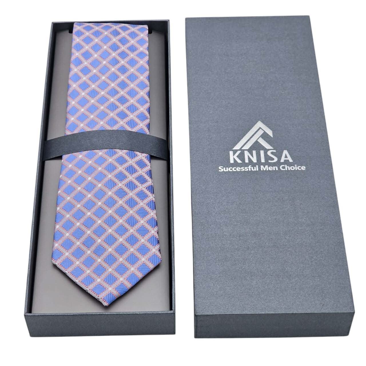 Summit Grid Luxury Tie - KNisa Premium Men's Fashion Brand