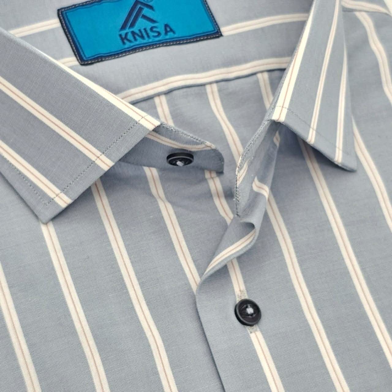 Azure Royale Striped Shirt - KNisa Premium Men's Fashion Brand