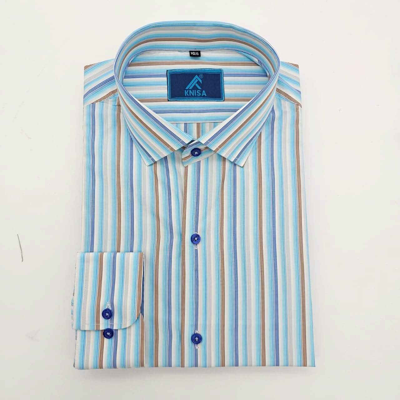 Executive Horizon Stripe Shirt - KNisa Premium Men's Fashion Brand