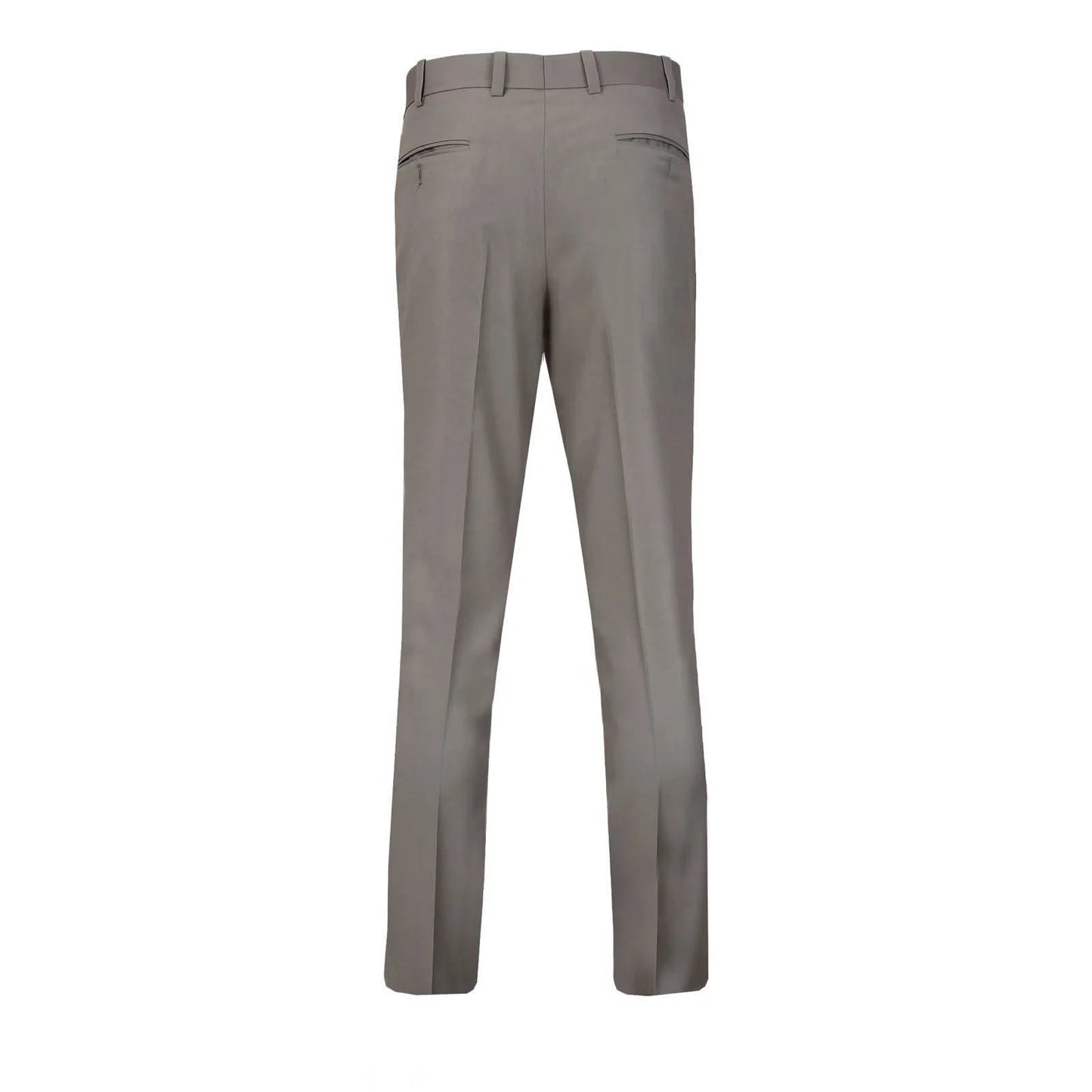 Men's Beige Plain Formal Trouser with Button Closure - KNisa Premium Men's Fashion Brand