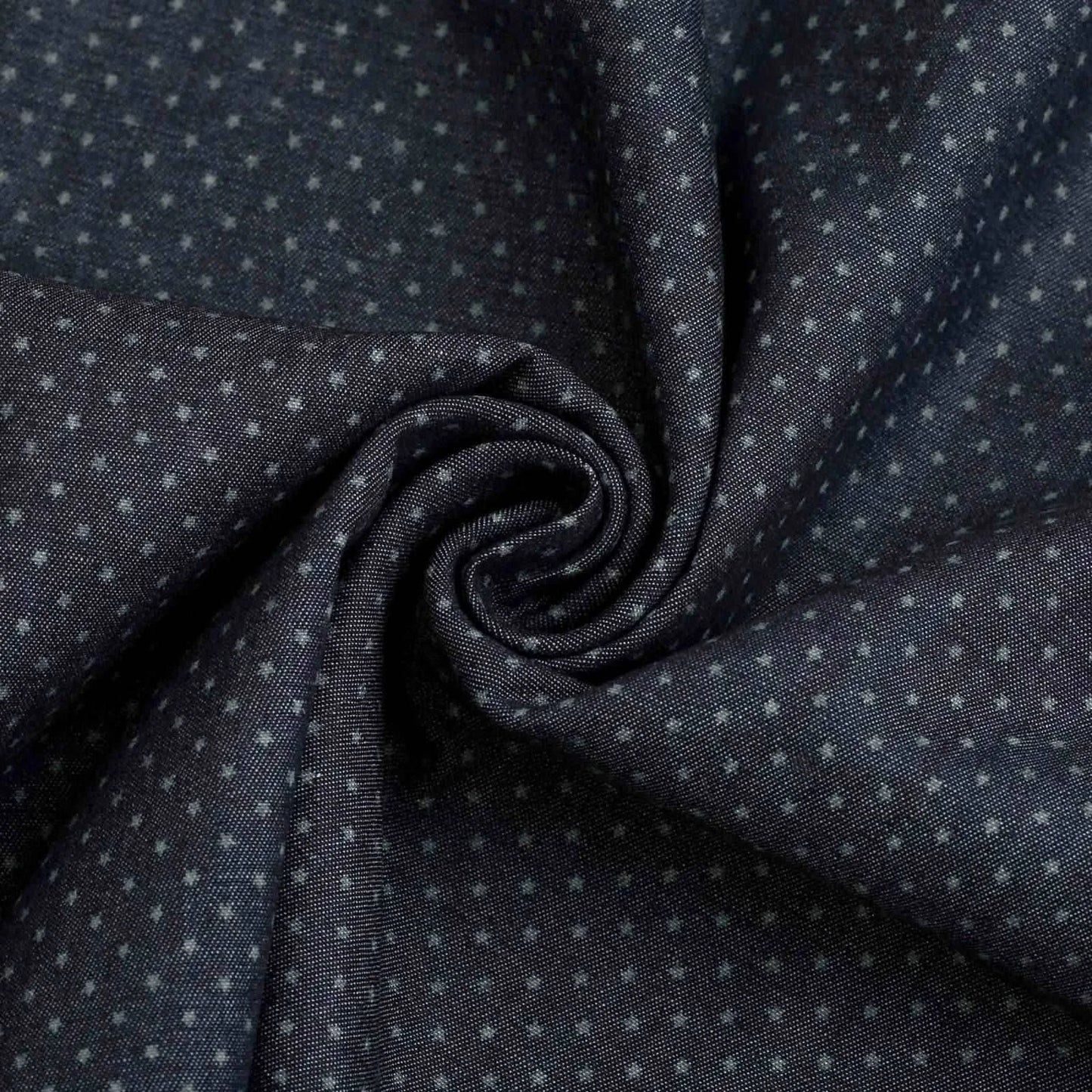 Black Galaxy Dotted Shirt Harringbon - KNisa Premium Men's Fashion Brand