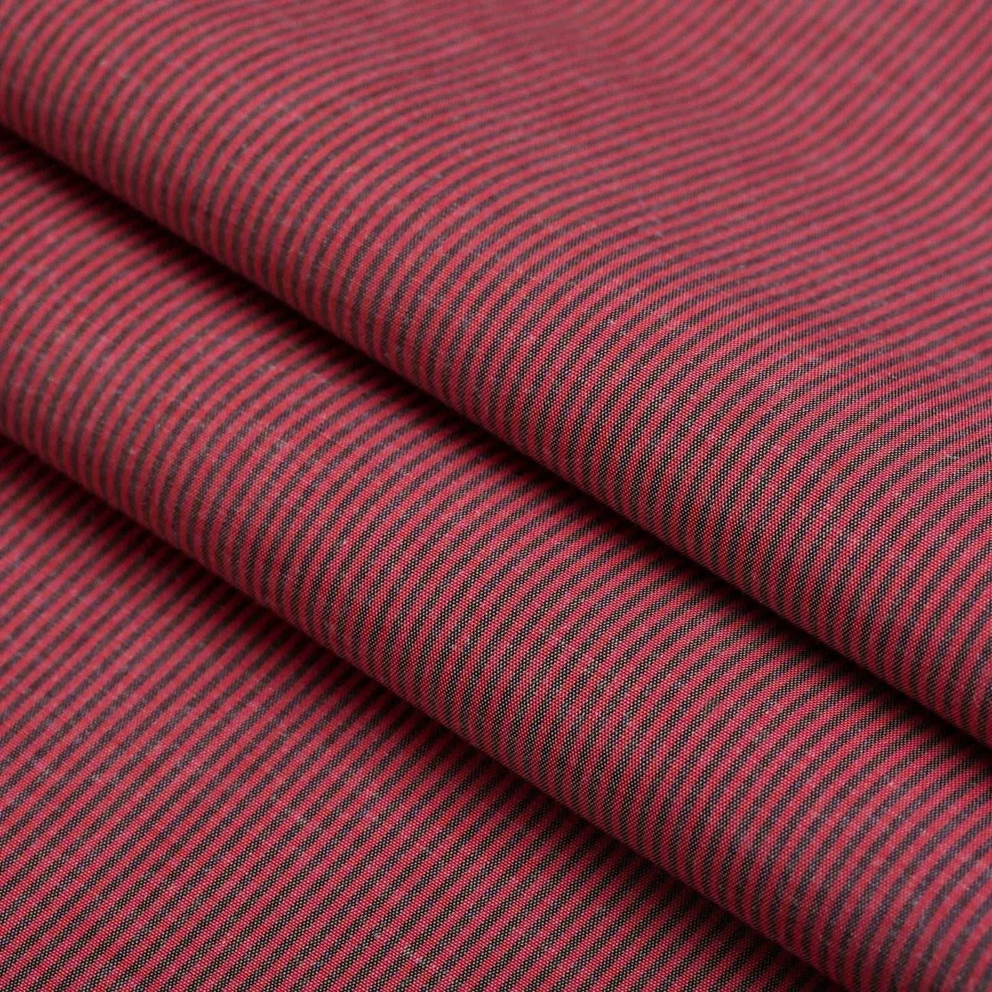 Black Maroon Rusted Pin Strip Shirt - KNisa Premium Men's Fashion Brand