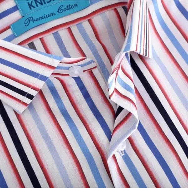 Black & Blue Multi Strip Shirt - KNisa Premium Men's Fashion Brand