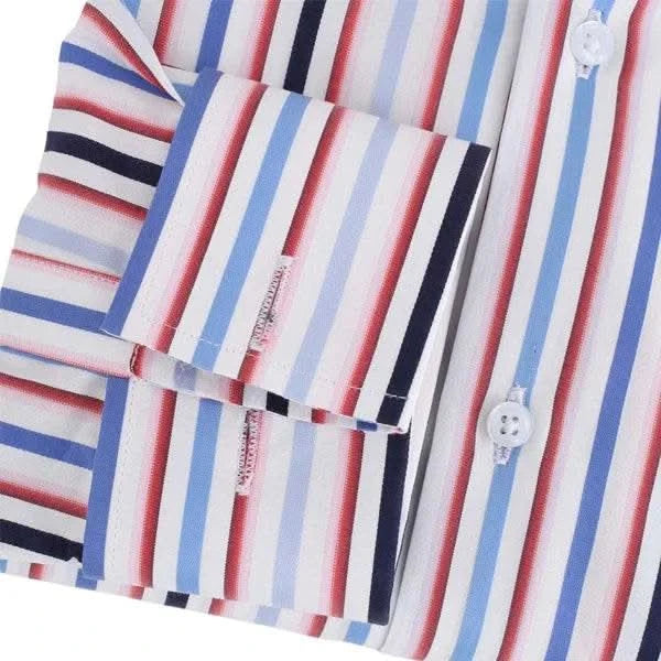 Black & Blue Multi Strip Shirt - KNisa Premium Men's Fashion Brand