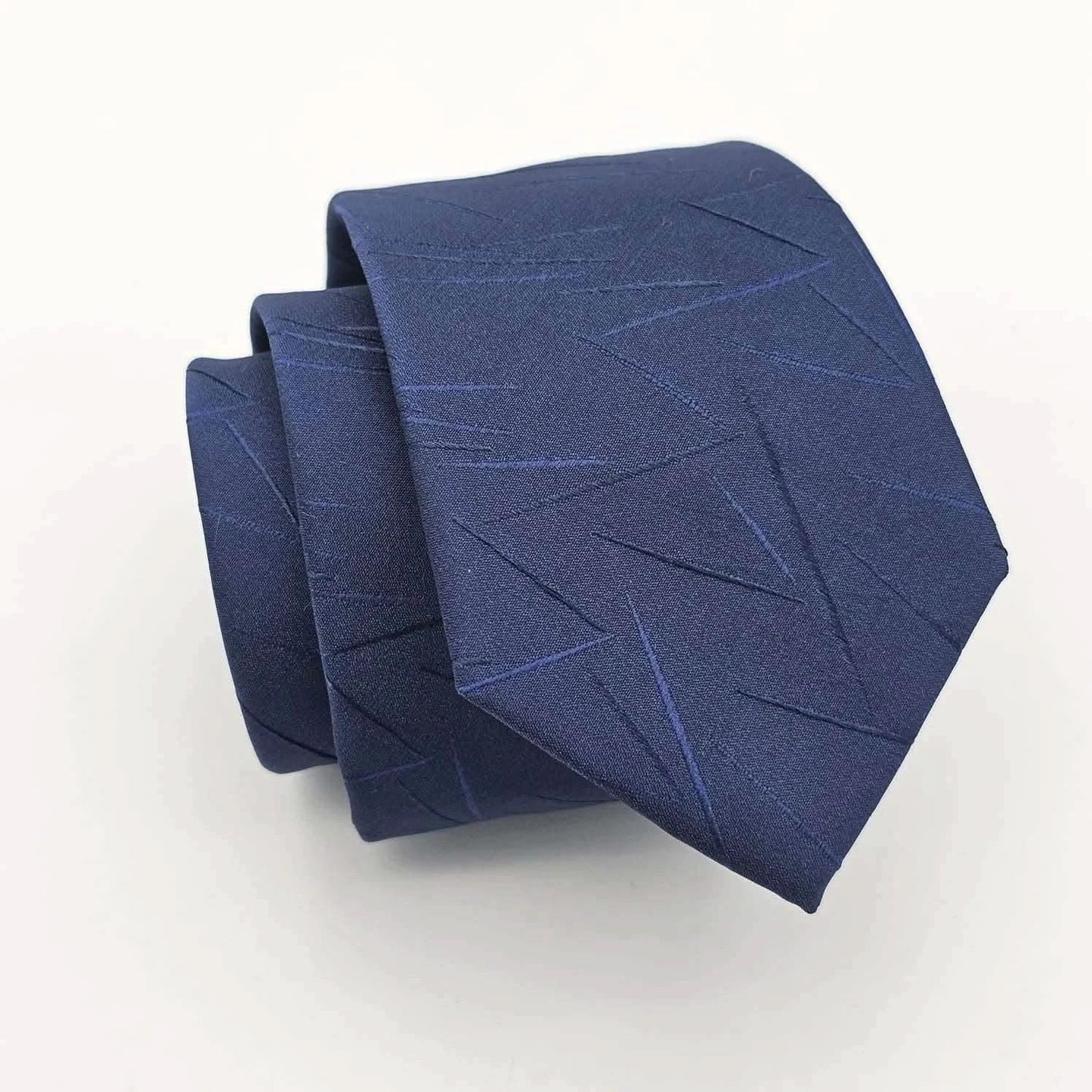 Blue Zig Zag Checkered Tie - KNisa Premium Men's Fashion Brand