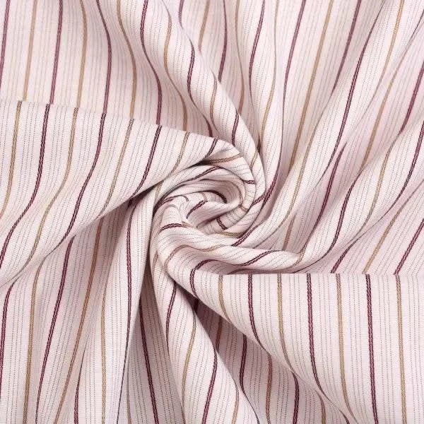 Brown Khaki On Off white Strip Shirt - KNisa Premium Men's Fashion Brand