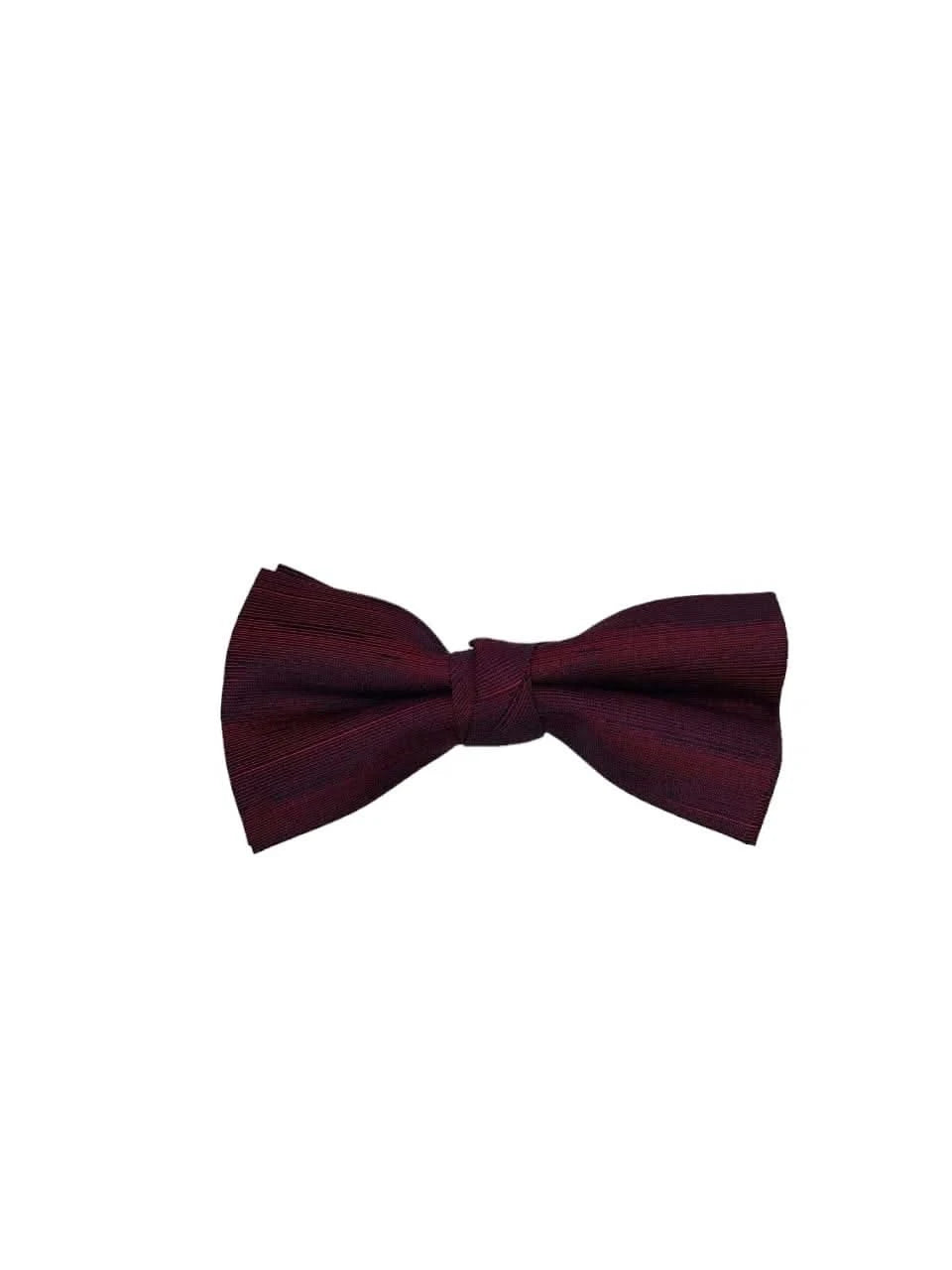 Burgundy Geometric Elegance Bow Tie - KNisa Premium Men's Fashion Brand