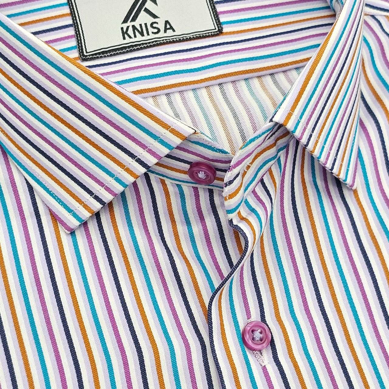 Regal Striped Grandeur Shirt - KNisa Premium Men's Fashion Brand