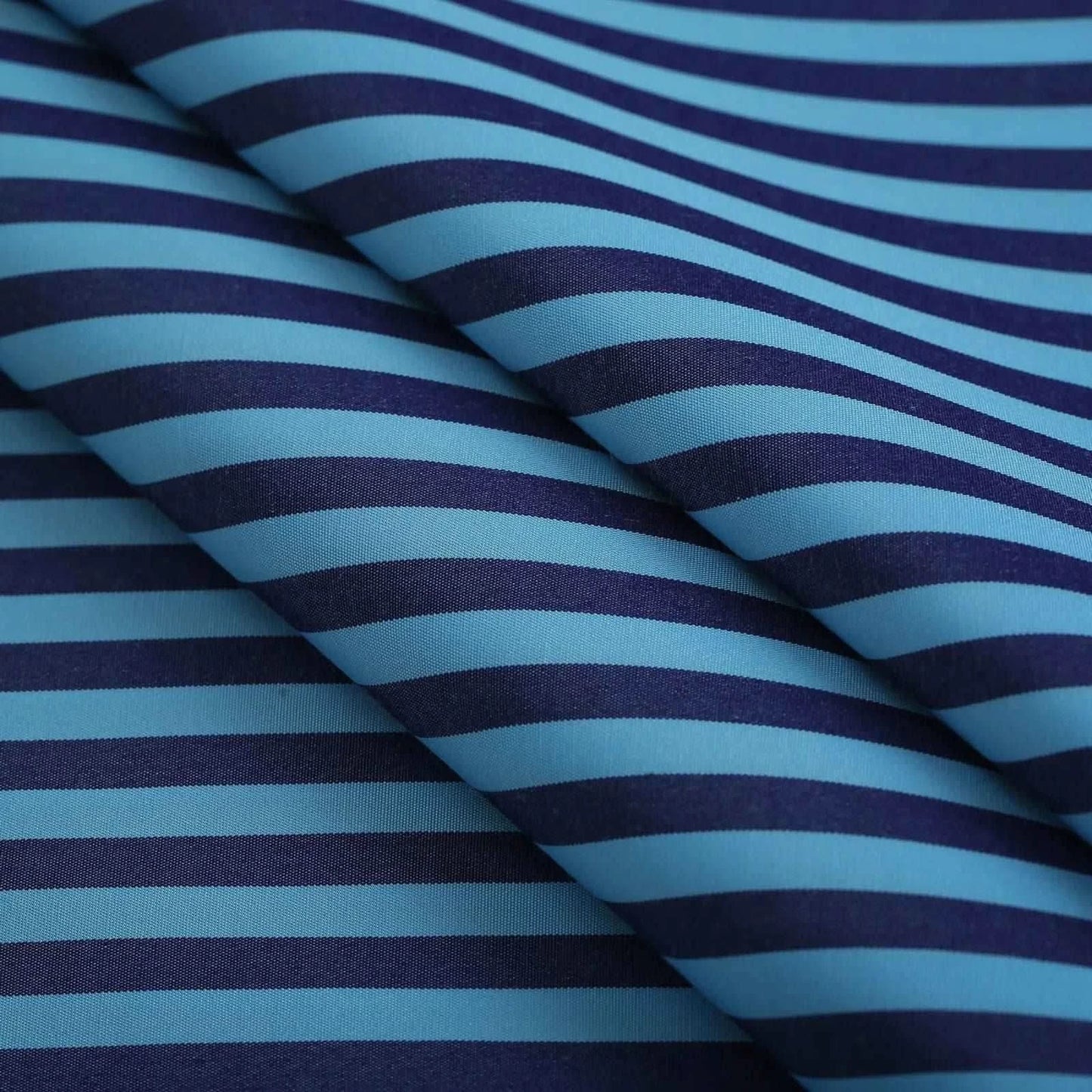 Dark Blue Ferozi Wide Strip Shirt - KNisa Premium Men's Fashion Brand