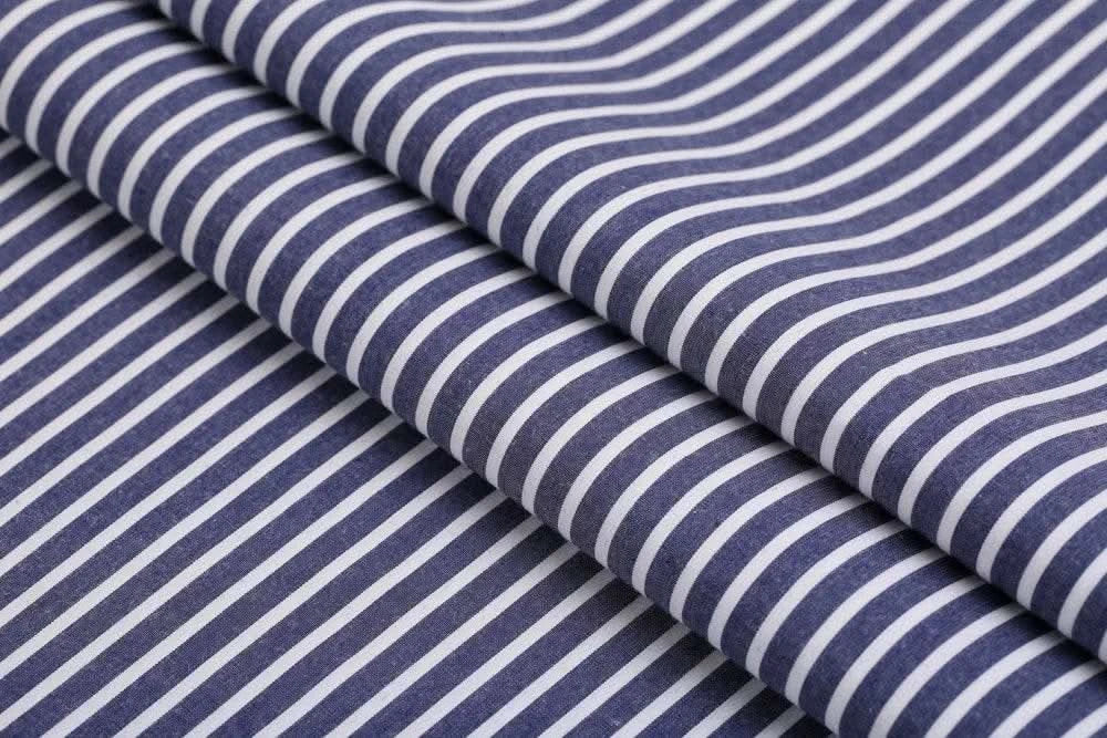 Dark Blue White Strip Shirt - KNisa Premium Men's Fashion Brand