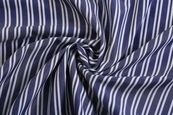 Dark Blue Wide & White Strip Shirt - KNisa Premium Men's Fashion Brand