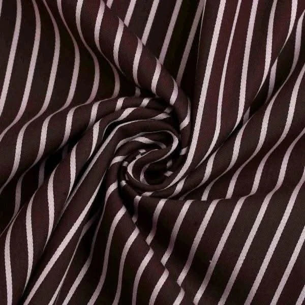 Dark Brown Pink Strip Shirt - KNisa Premium Men's Fashion Brand