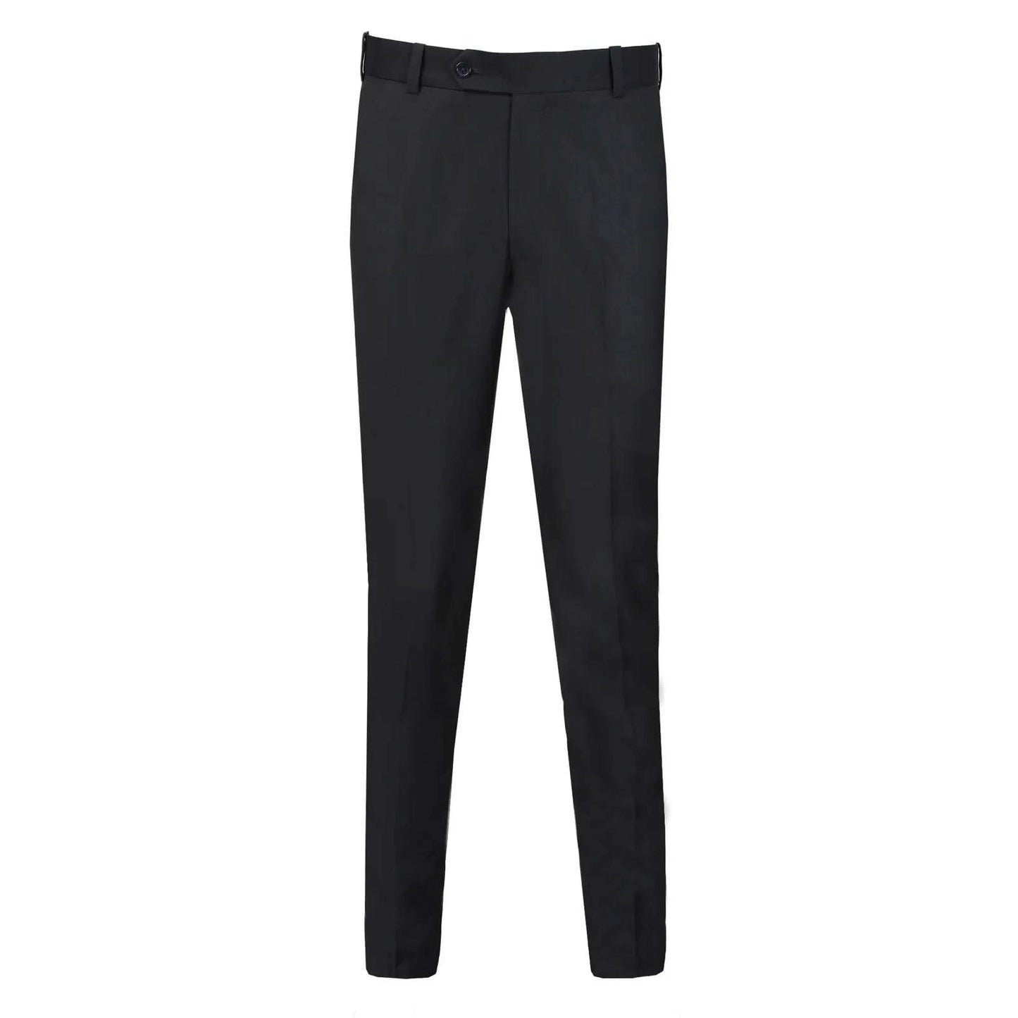 Men's Dark Grey Plain Formal Trouser with Button Closure - KNisa Premium Men's Fashion Brand
