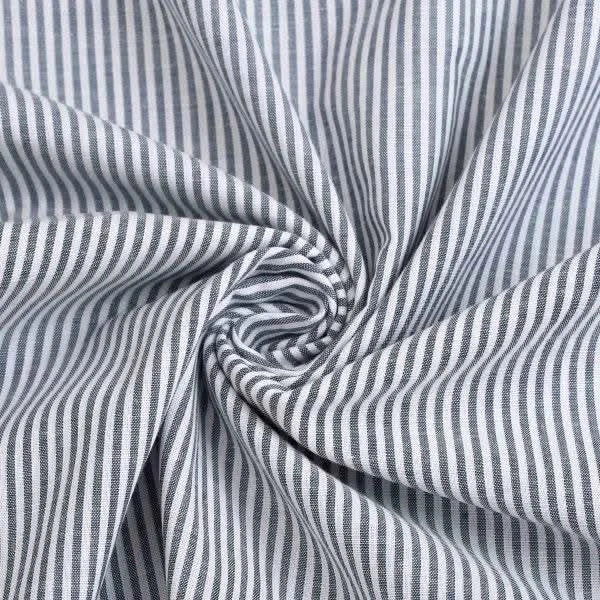 Dark Grey White Bold Pin Strip Shirt - KNisa Premium Men's Fashion Brand