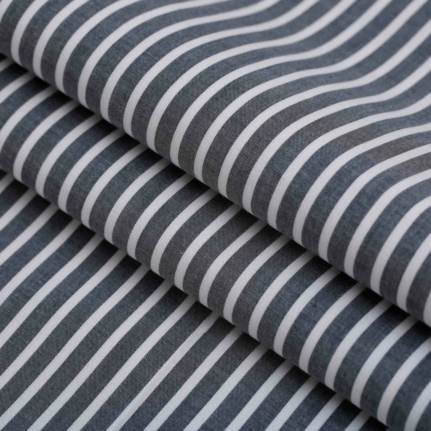 Dark Grey & White Strip Shirt - KNisa Premium Men's Fashion Brand