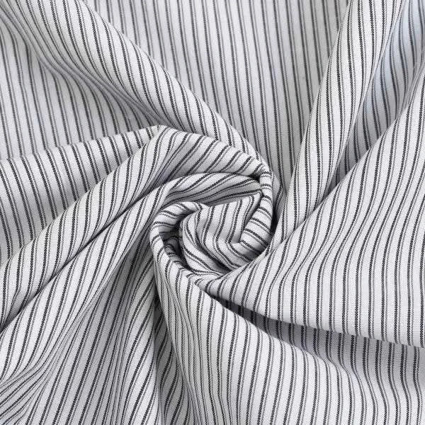 Double Black Grey White Pin Strip Shirt - KNisa Premium Men's Fashion Brand