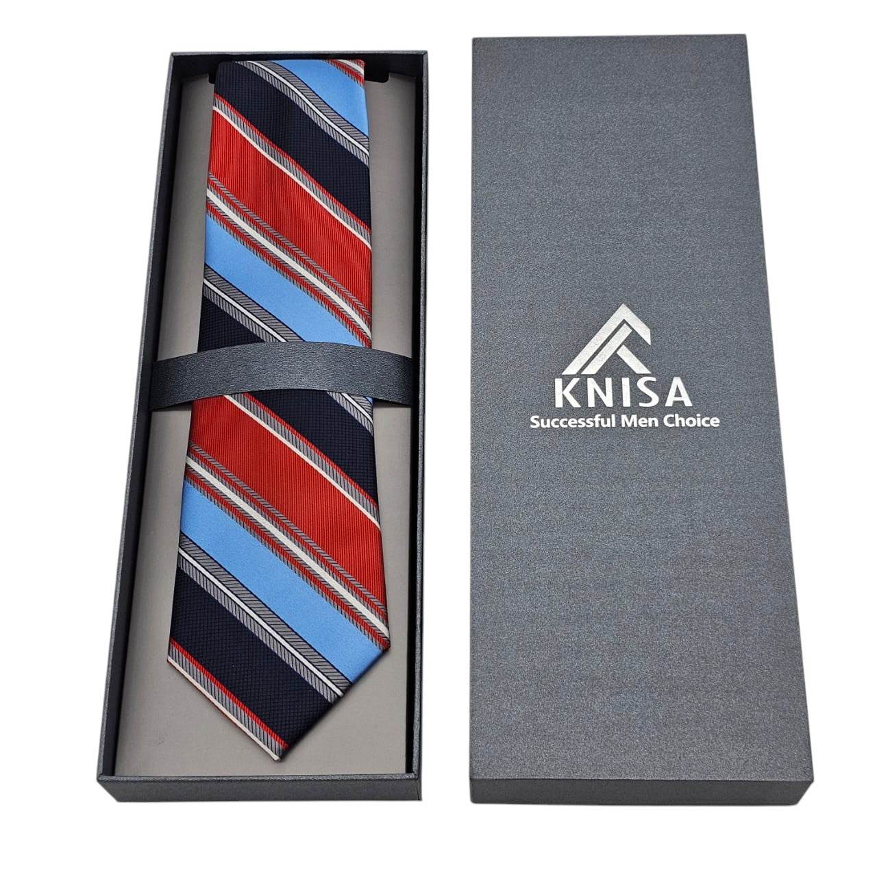 Executive Elite Red & Blue Tie - KNisa Premium Men's Fashion Brand