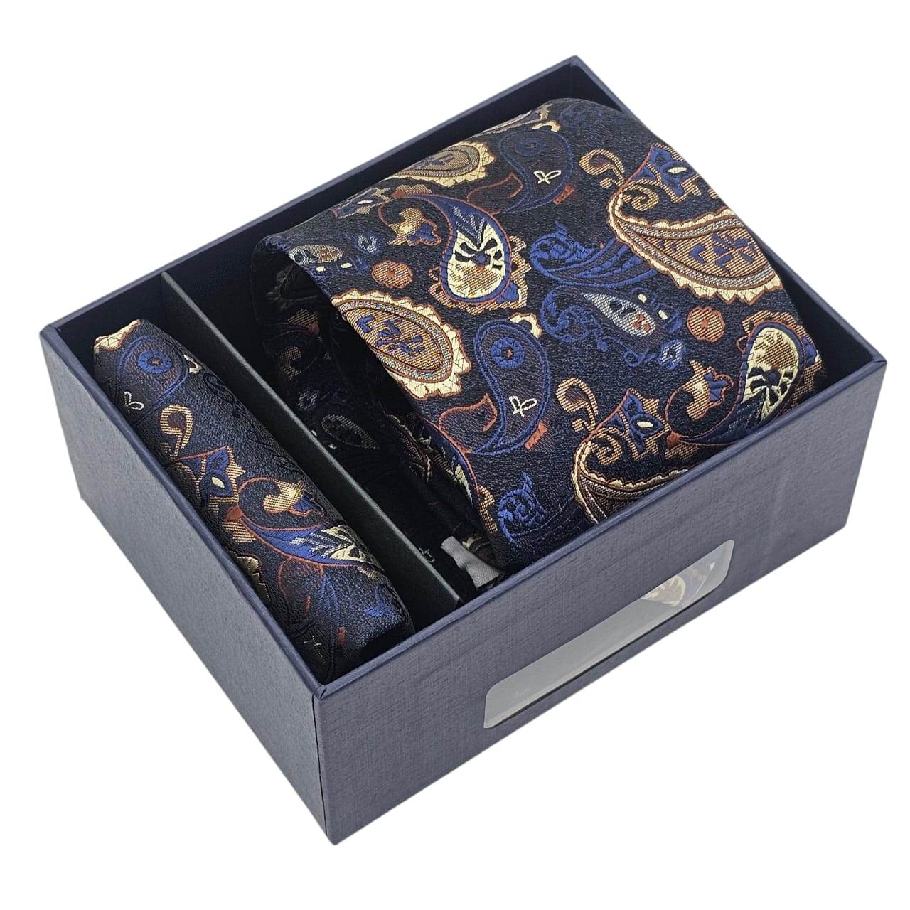 The Imperial Blue Paisley Tie Set - KNisa Premium Men's Fashion Brand