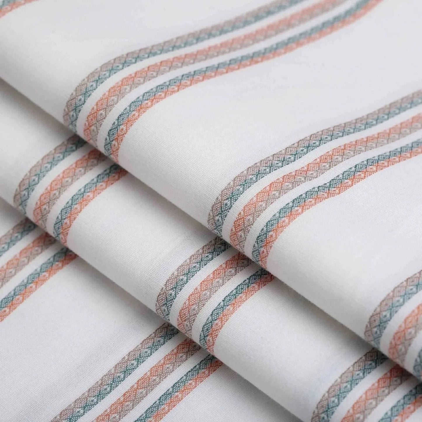 Off White Embroidery Strip Shirt - KNisa Premium Men's Fashion Brand
