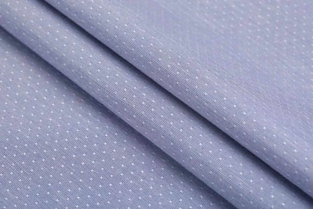 Oxford Blue Dobby Shirt Dotted - KNisa Premium Men's Fashion Brand