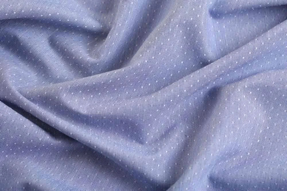 Oxford Blue Dobby Shirt Dotted - KNisa Premium Men's Fashion Brand