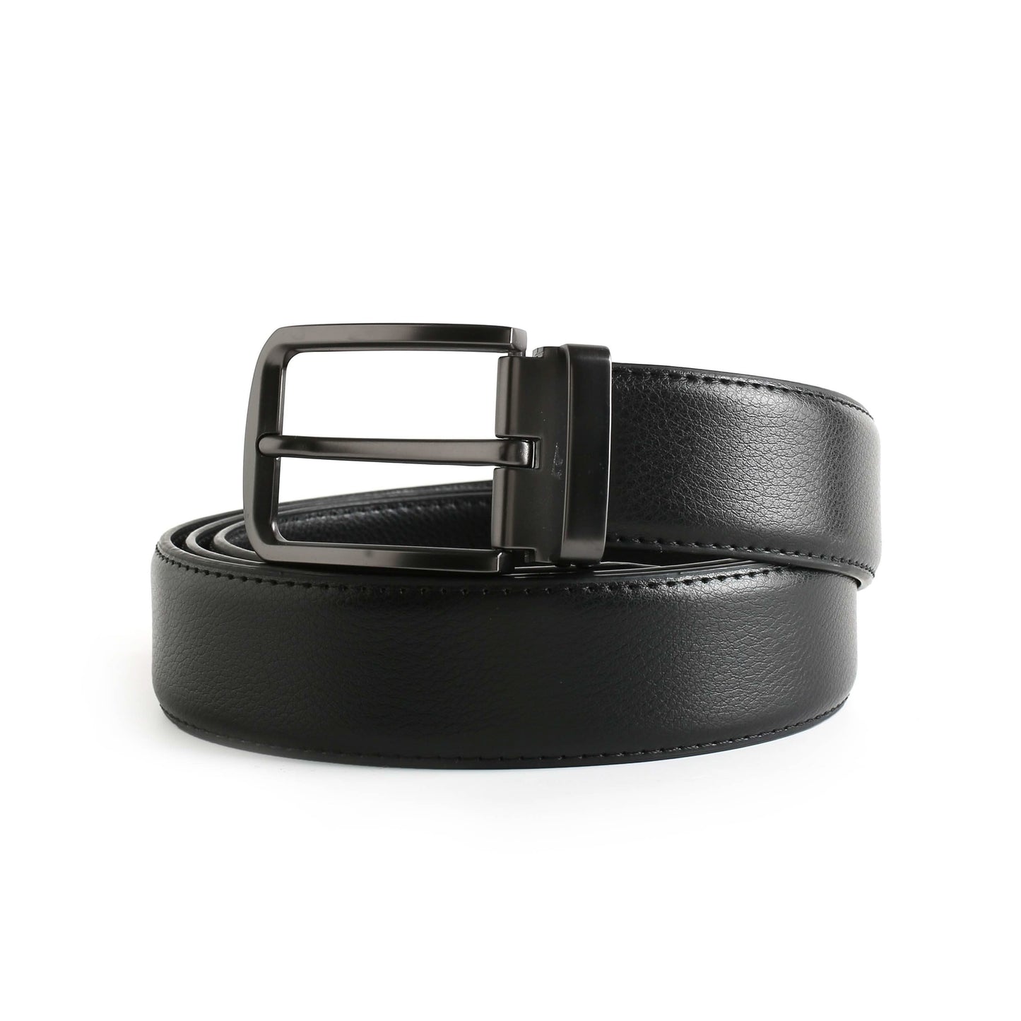 Black Leather Belt wit Premium Buckle - KNisa Premium Men's Fashion Brand