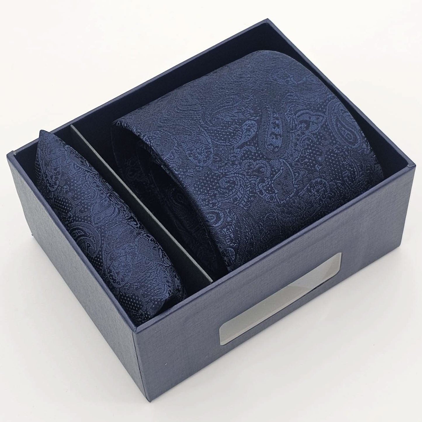 Dapper Navy Paisley Iconic Set - KNisa Premium Men's Fashion Brand
