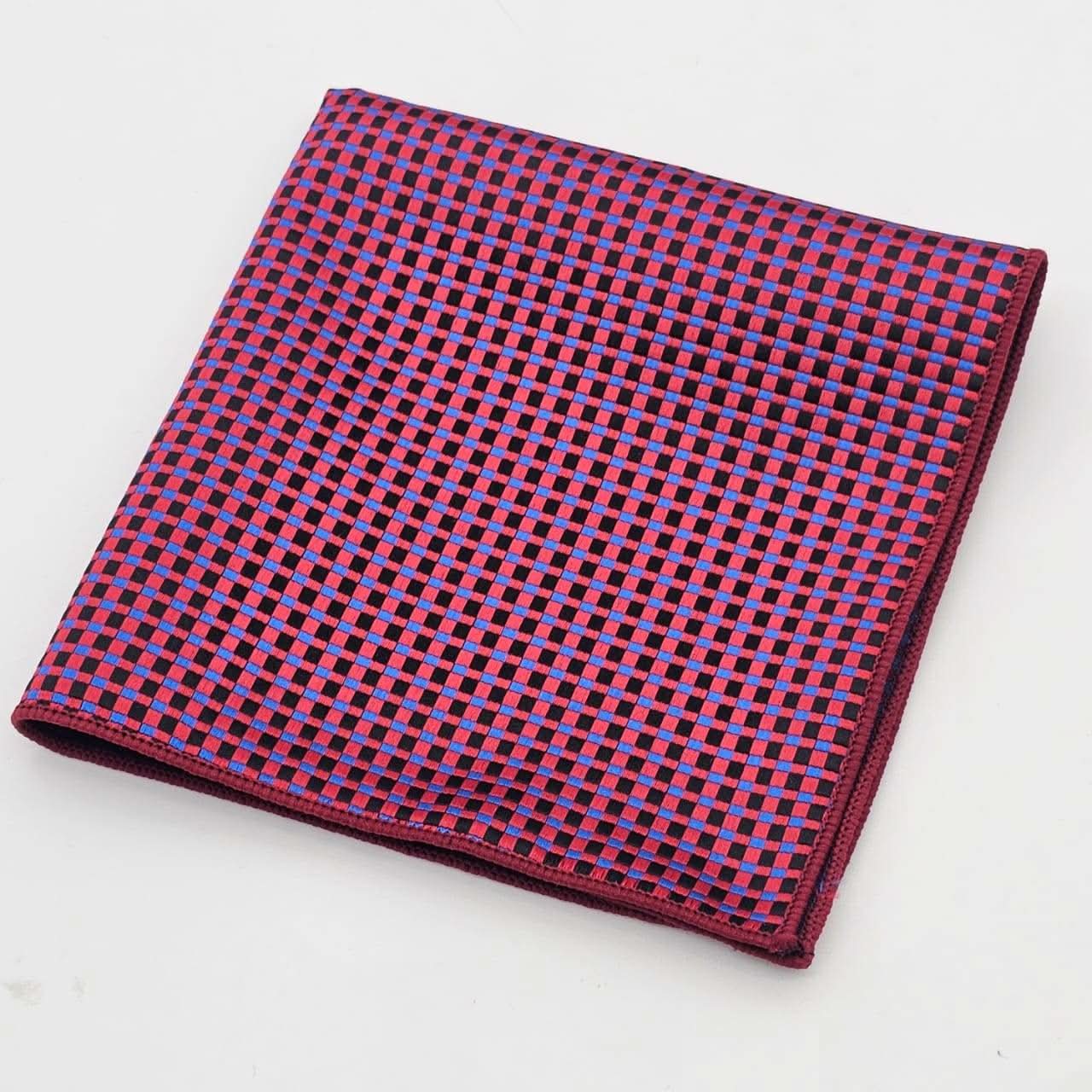 Daring Crimson Diamond Pattern Luxury Tie - KNisa Premium Men's Fashion Brand