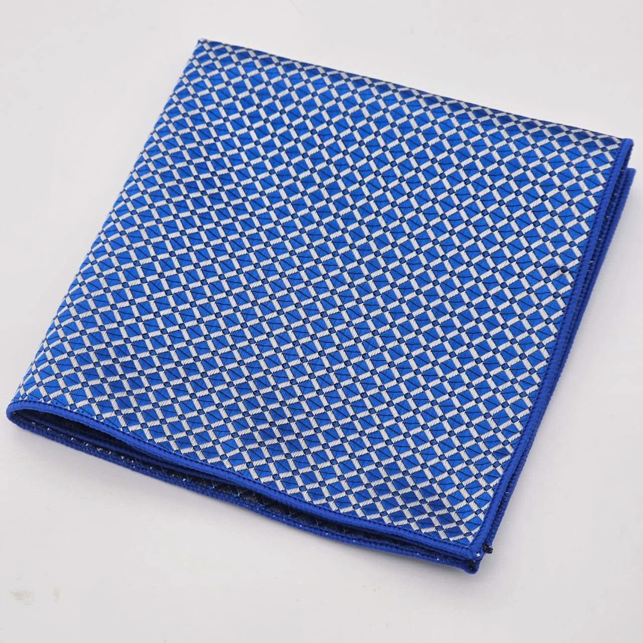 Royal Blue Lattice Elegance Tie Set - KNisa Premium Men's Fashion Brand