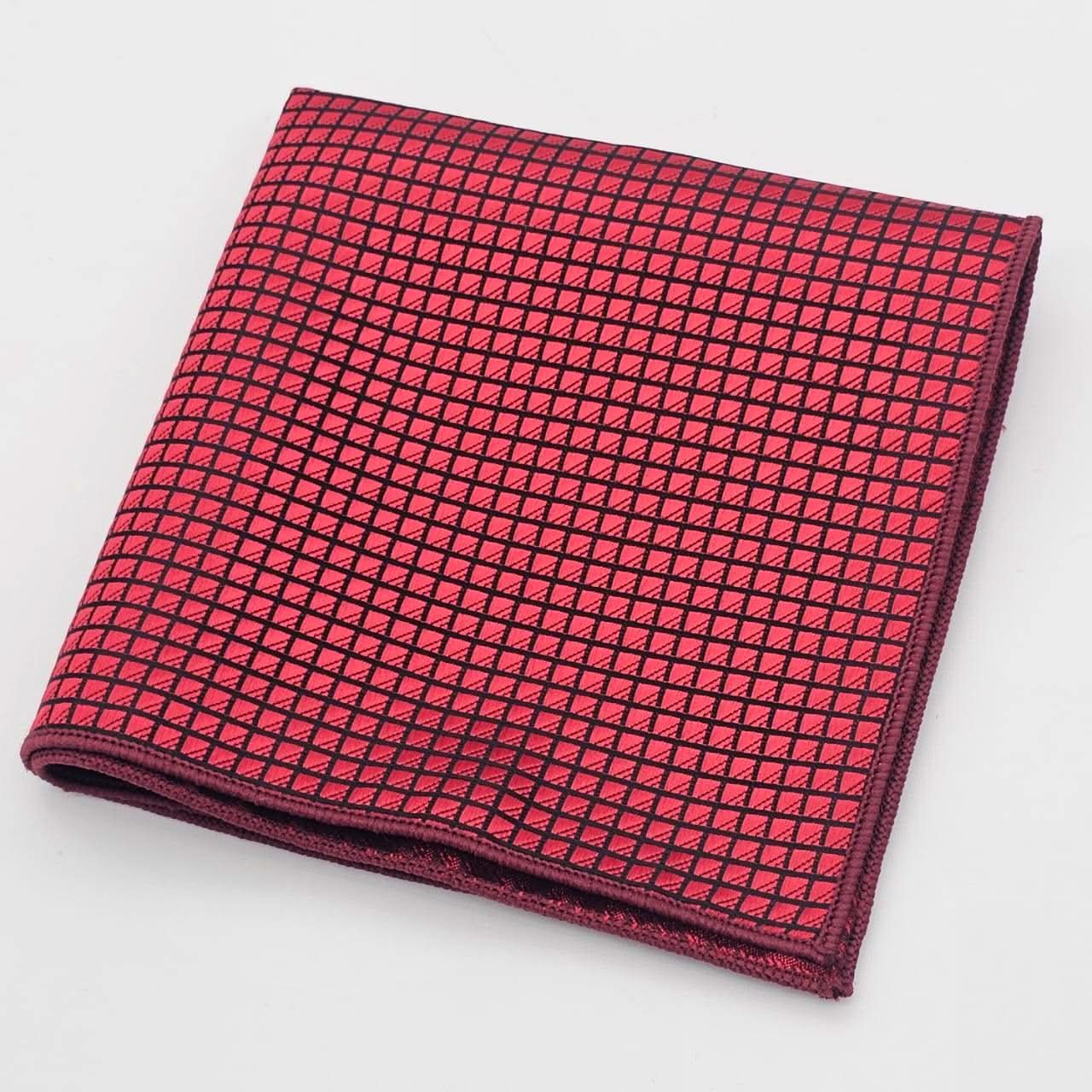 Crimson Diamond Elegance on Bold Black Canvas - KNisa Premium Men's Fashion Brand