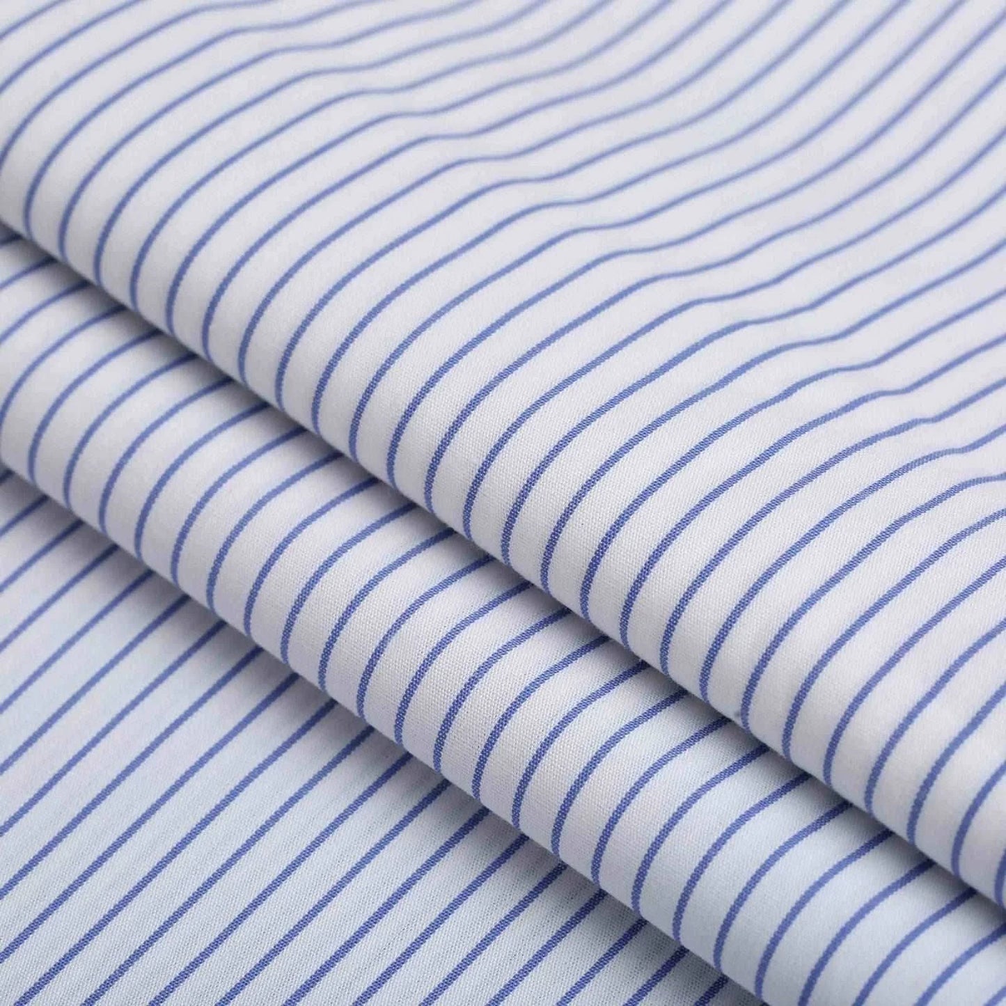 White Blue Triangle Strip Shirt - KNisa Premium Men's Fashion Brand