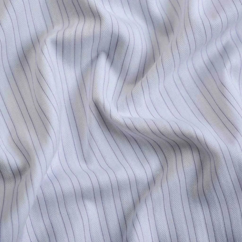 White Textured With Purple Pin Strip Shirt - KNisa Premium Men's Fashion Brand