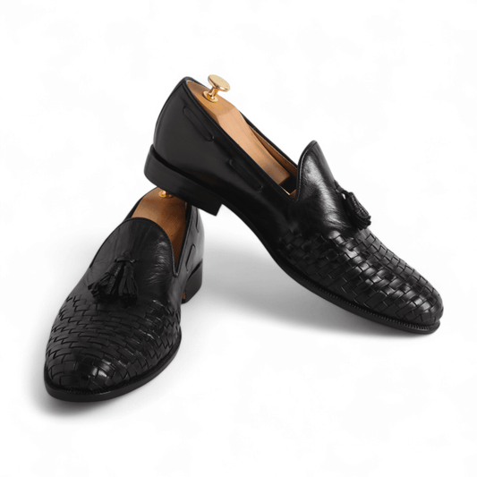 Luxury Woven Tassel Slip On Handmade Shoes - KNisa Premium Men's Fashion Brand