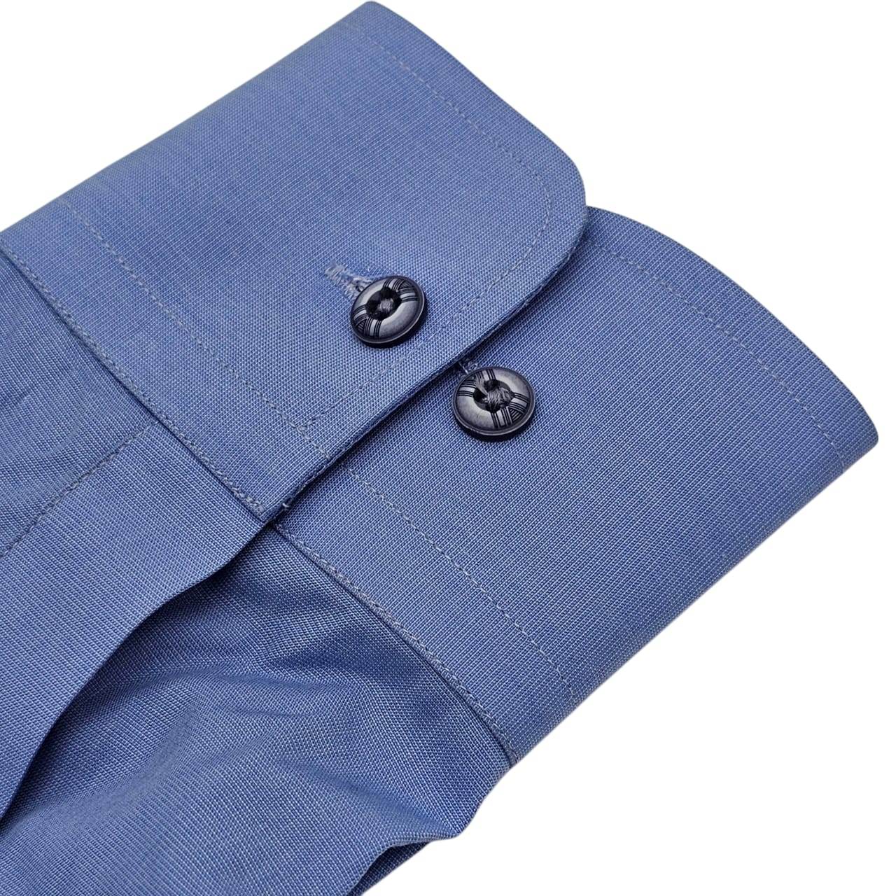 Oxford Blue Pattern Shirt - KNisa Premium Men's Fashion Brand