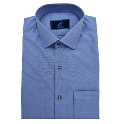 Oxford Blue Pattern Shirt - KNisa Premium Men's Fashion Brand