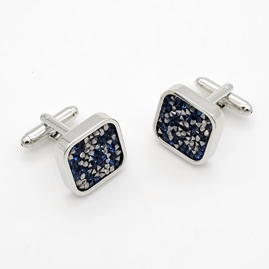 Midnight Stardust Mosaic Cufflinks