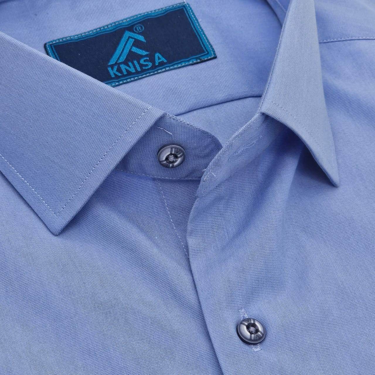 Oxford Blue Pattern Shirt - KNisa Premium Men's Fashion Brand