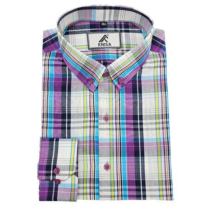 This Stylish Purple & Black Checked Shirt