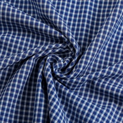 Dark Blue Gingham Shirt