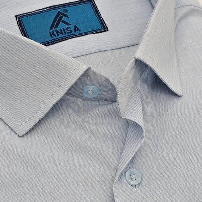 Powder Blue Plain Shirt - KNisa Premium Men's Fashion Brand