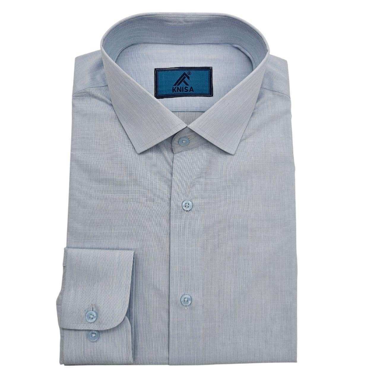 Powder Blue Plain Shirt - KNisa Premium Men's Fashion Brand