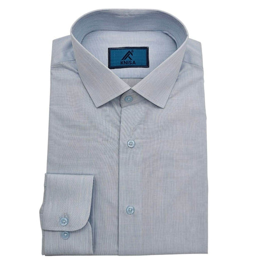 Powder Blue Plain Shirt - KNisa Premium Men's Fashion Brand