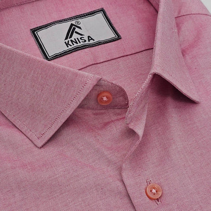 Pink Chambray Shirt - KNisa Premium Men's Fashion Brand